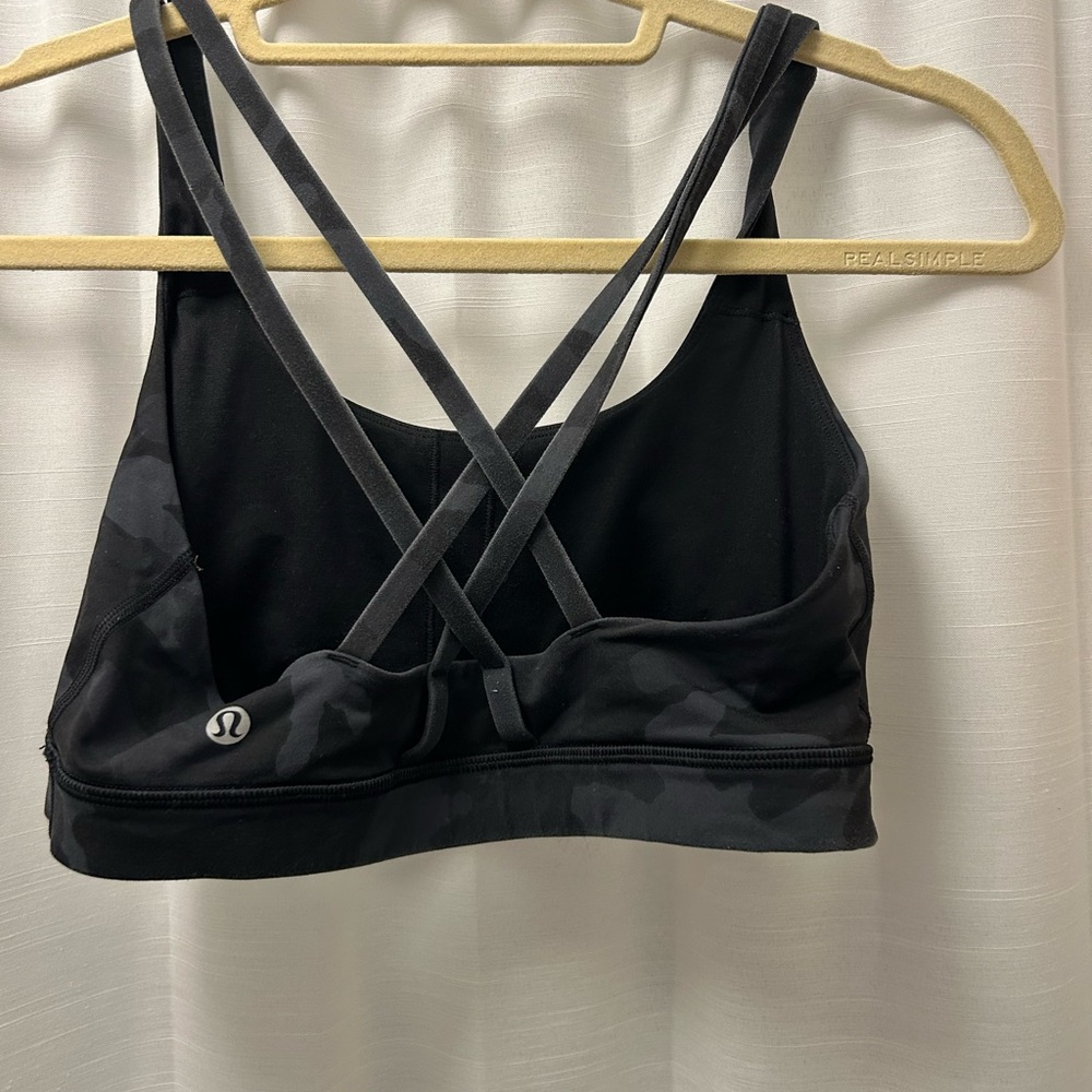 lululemon athletica Black Camo Sports Bra